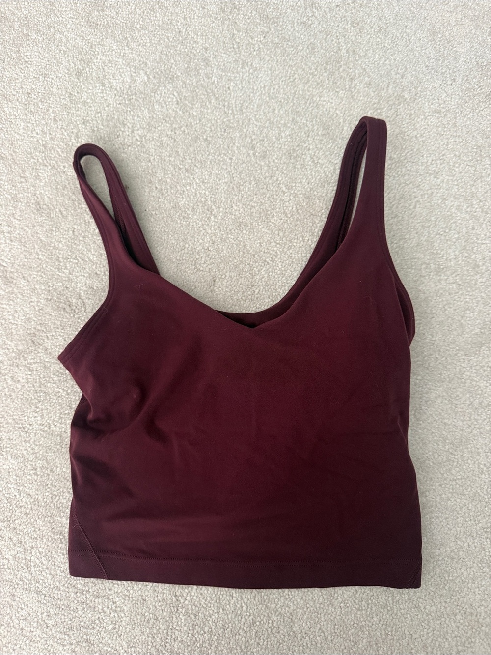 Lululemon dark red align tank